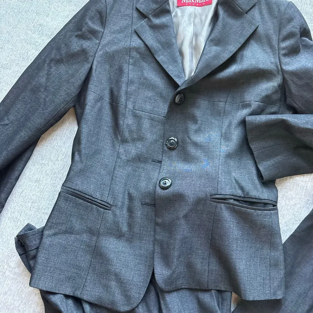 Max Mara Dark Grey Women’s Tailored Suit - Picture 3 of 9